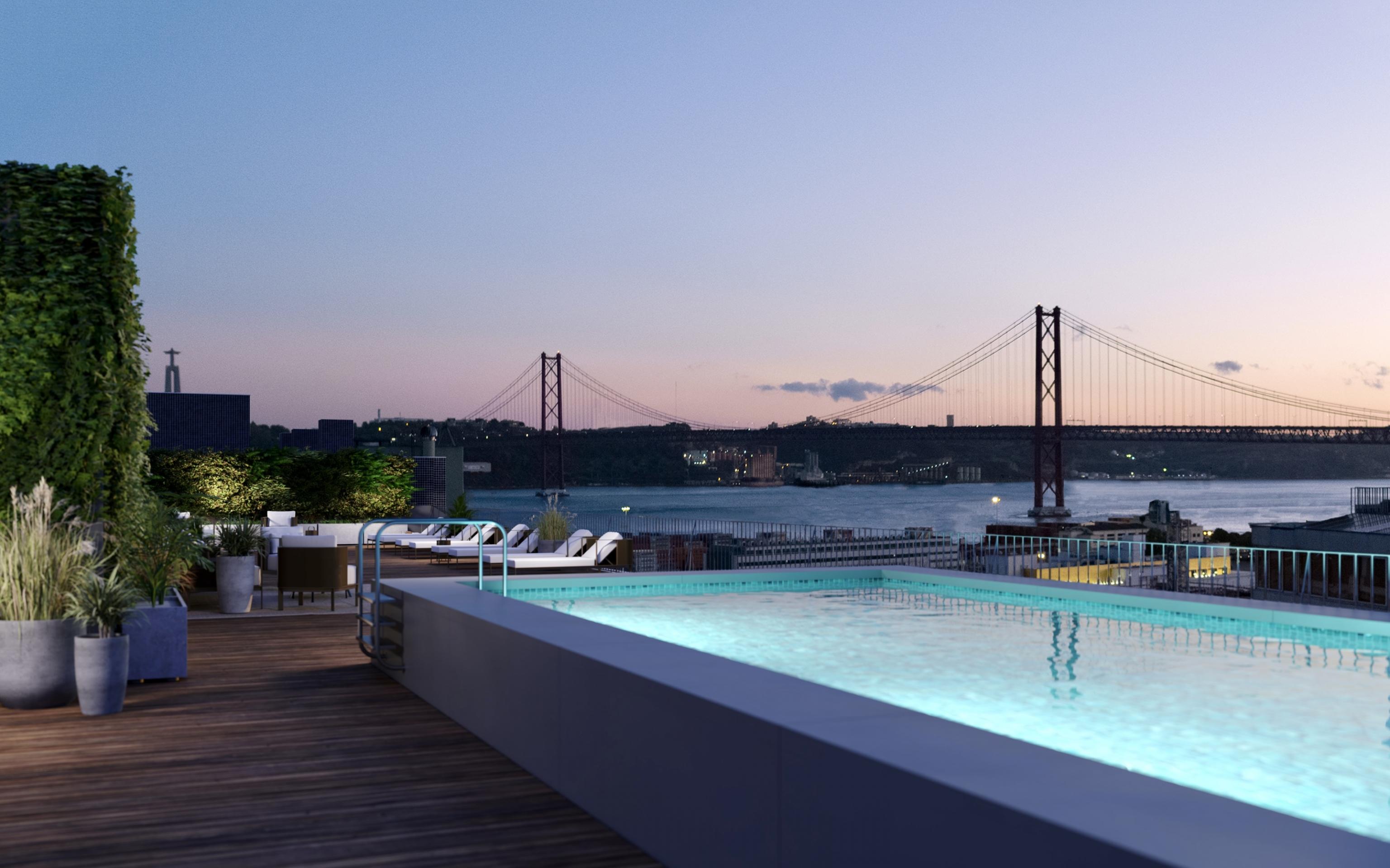 1 bedroom flat in exclusive condominium in privileged area of Lisbon