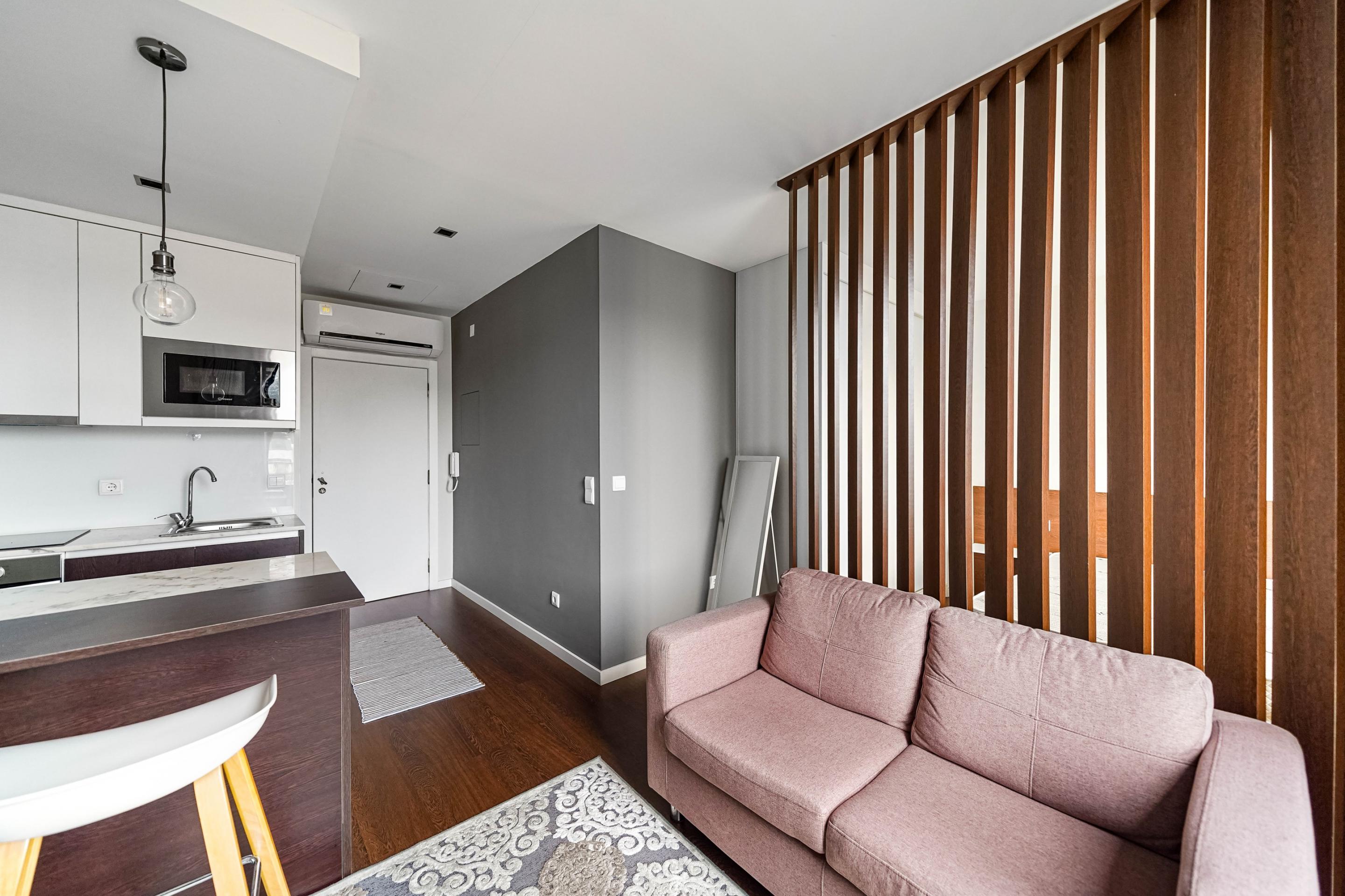 Studio apartment in front of the metro station!