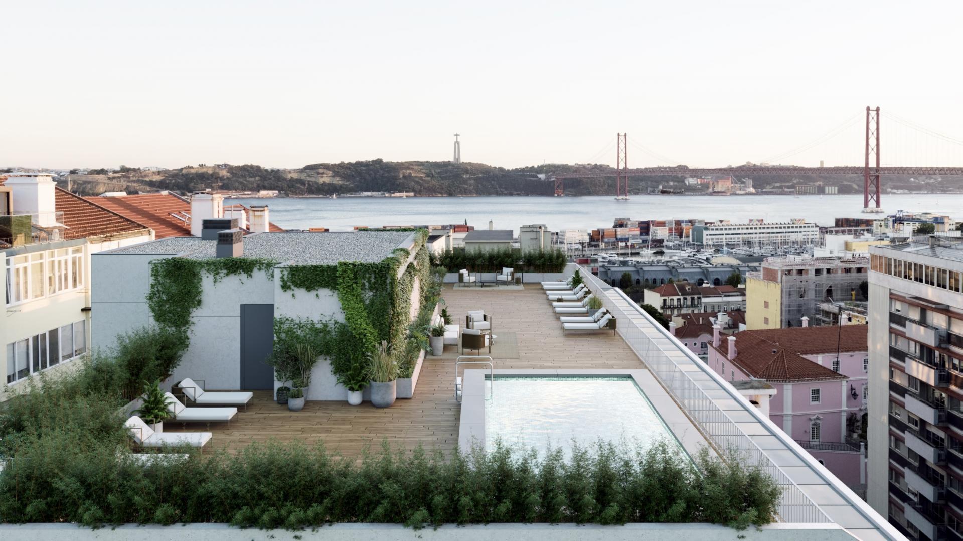 1 bedroom flat in exclusive condominium in privileged area of Lisbon