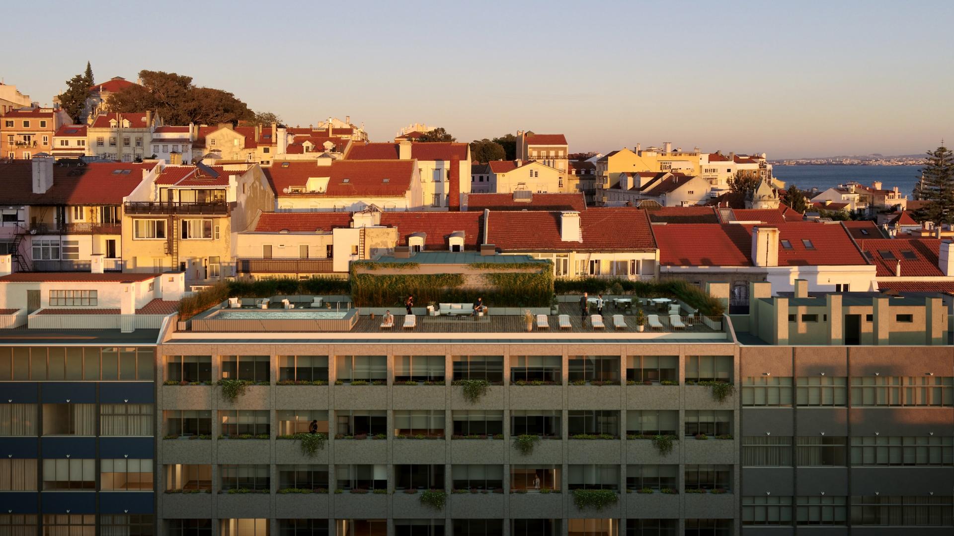 1 bedroom flat in exclusive condominium in privileged area of Lisbon