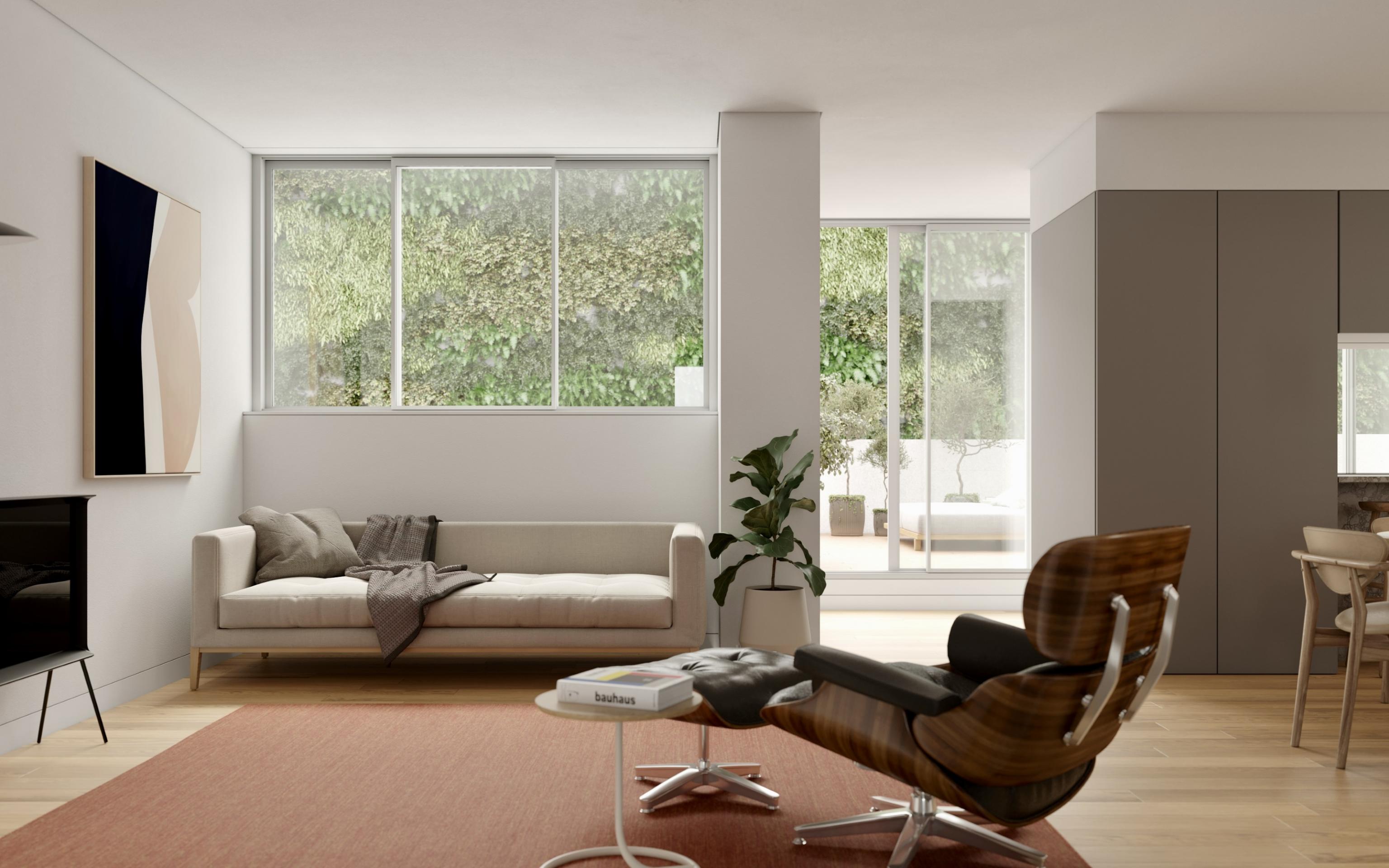 2+1 bedroom flat in exclusive condominium in privileged area of Lisbon