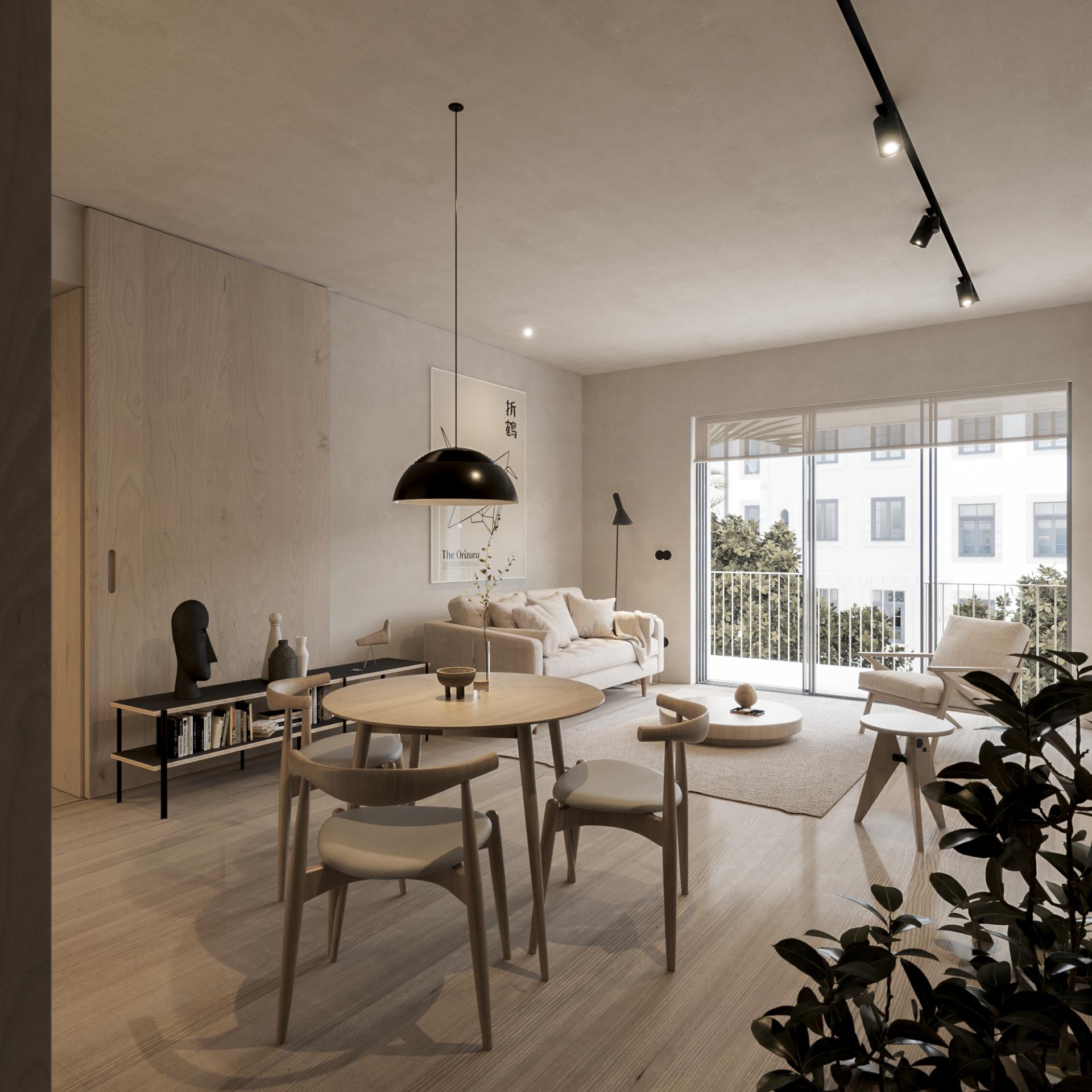 1-bedroom apartment is located in the historic center of Porto