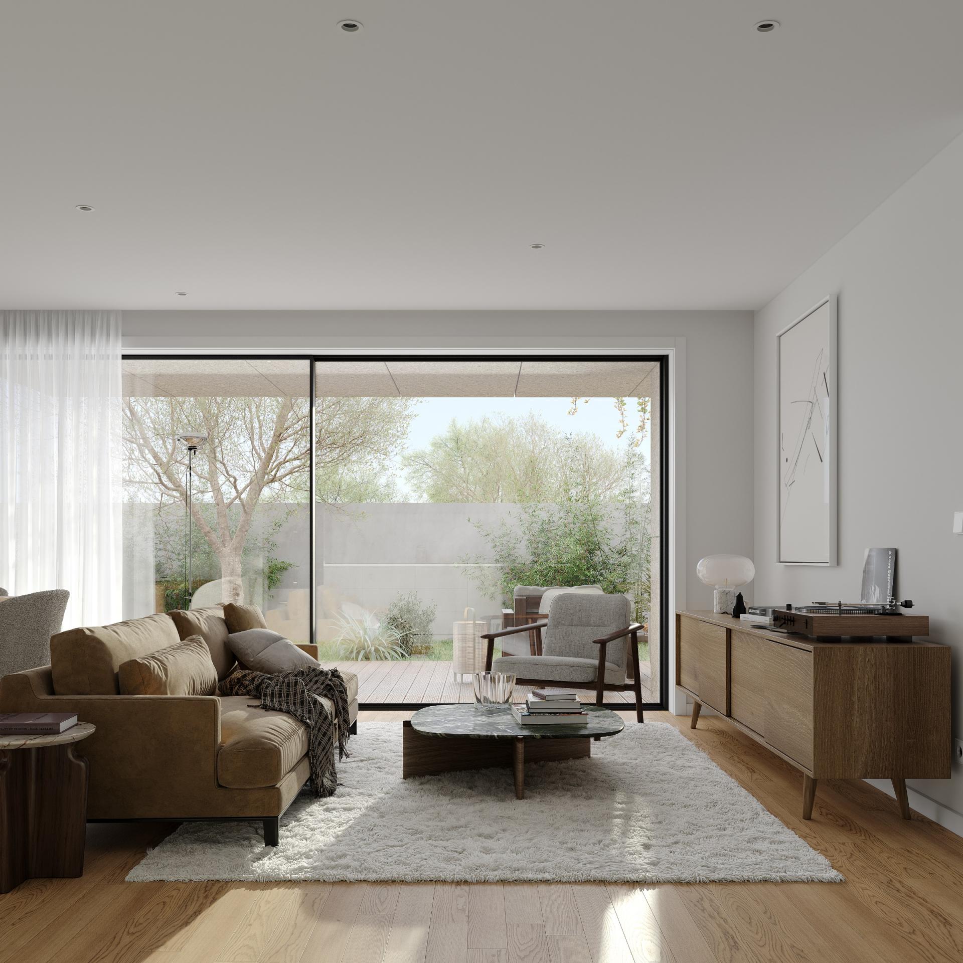 Four-bedroom duplex apartment