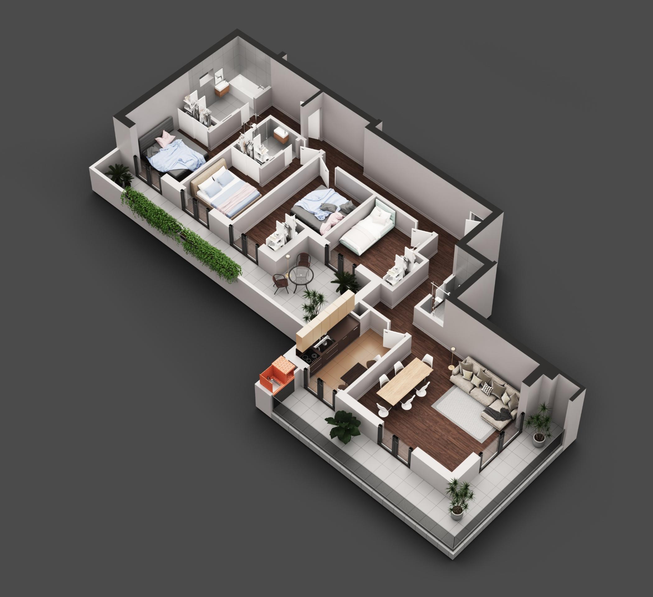 4-Bedroom Premium Apartment!