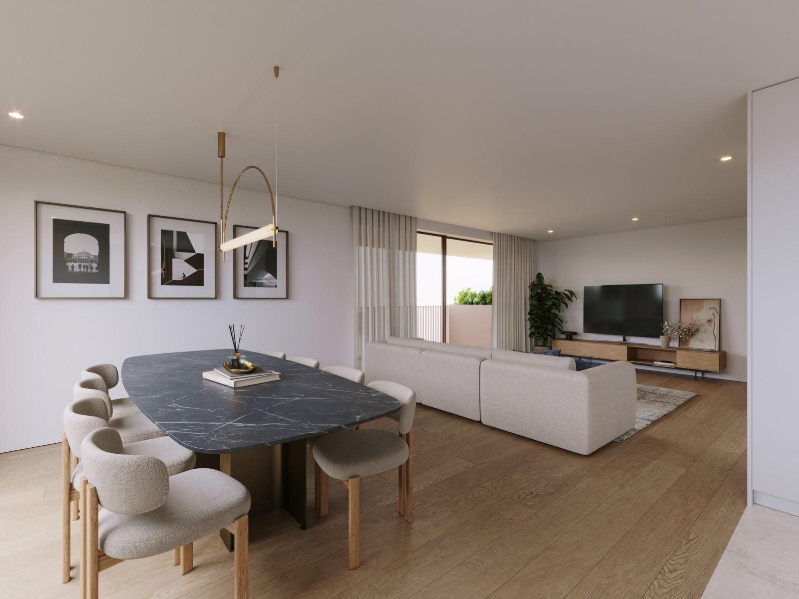 Apartamento T3 com garagem e vista para o Mar