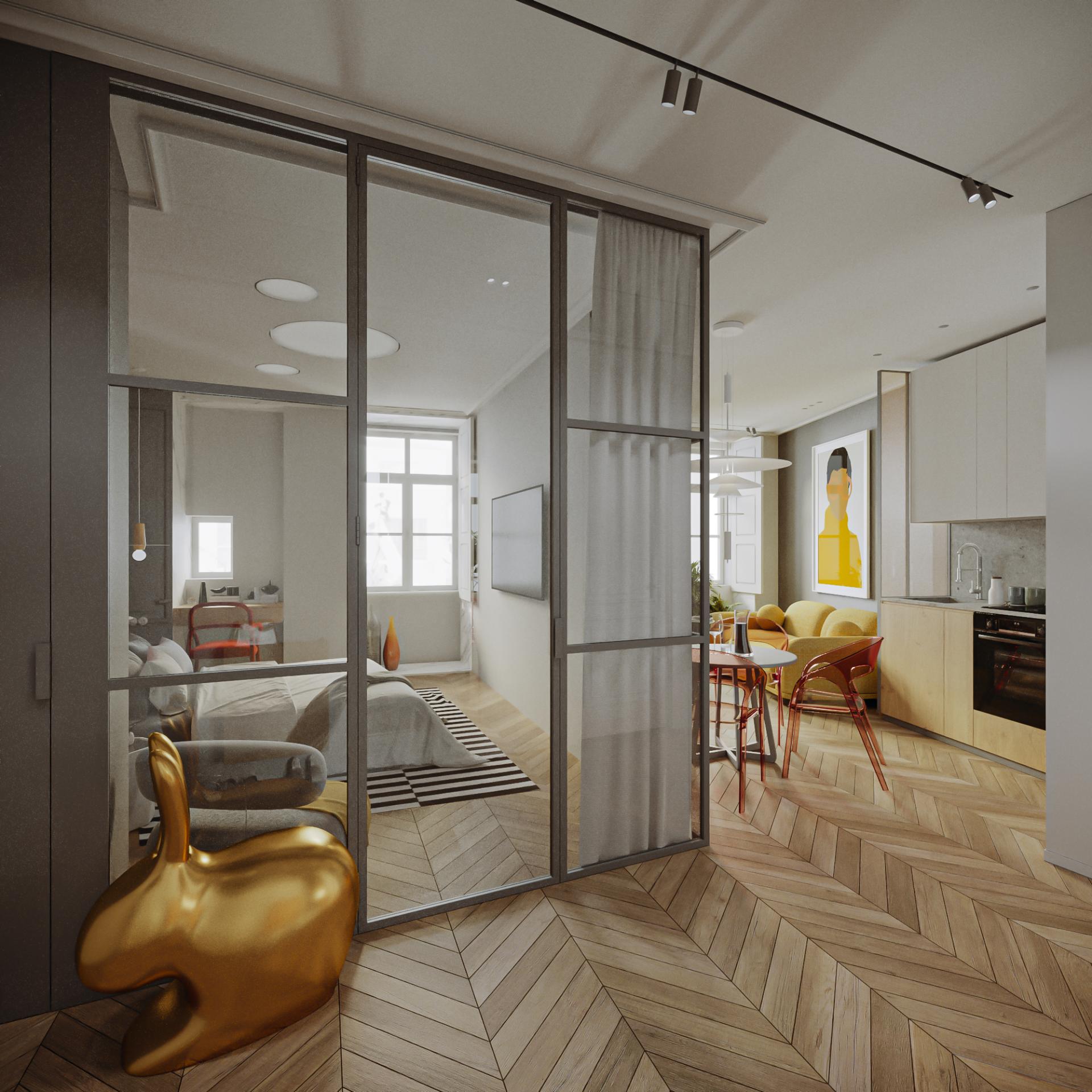 1-Bedroom Apartment of 57m2 on Rua do Comércio do Porto