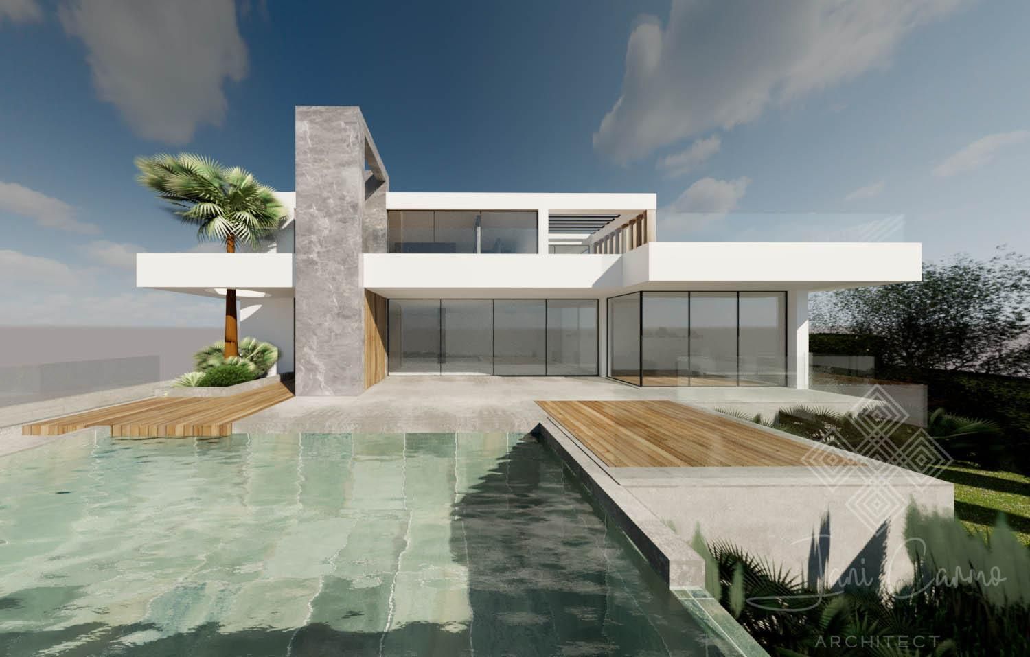 Terrain Urbain avec Projet Architectural Approuvé et Vue sur la Mer