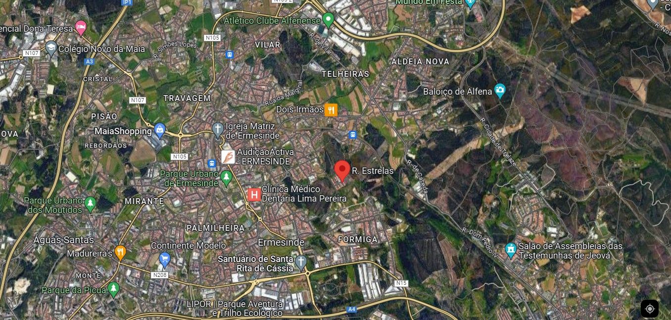 Land with construction area of 1665m2 (Ermesinde)