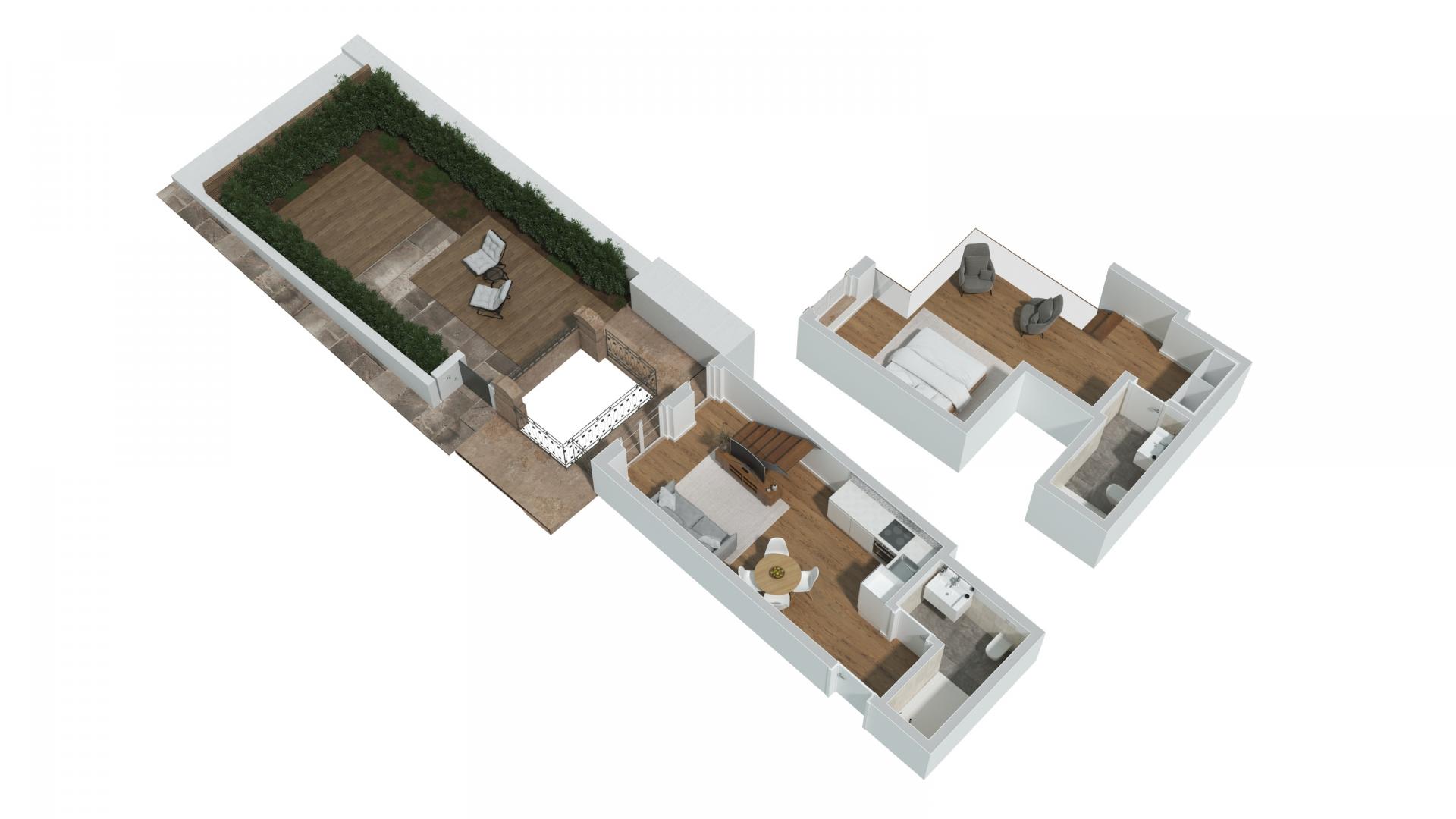 Appartement de 2 chambres à coucher au bord de Gaia's Marginal !