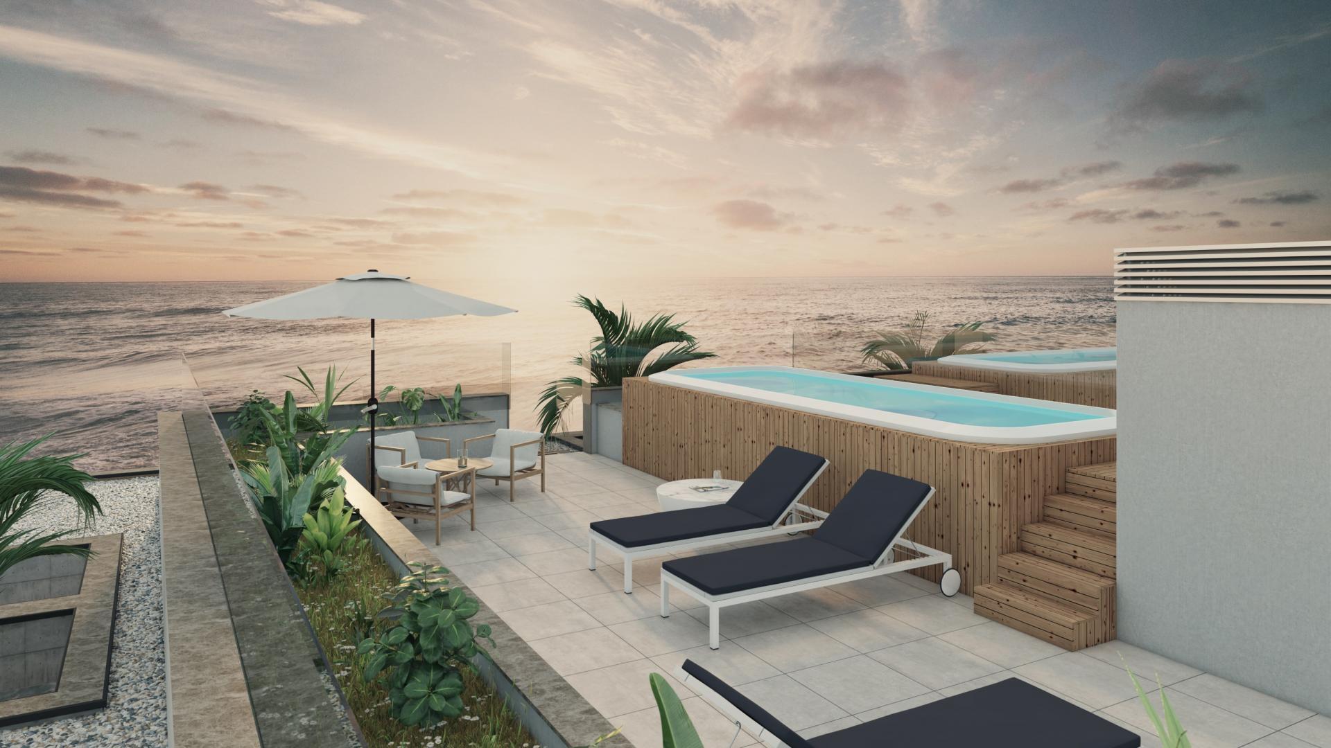 3-bedroom apartment with sea view in Canidelo.
