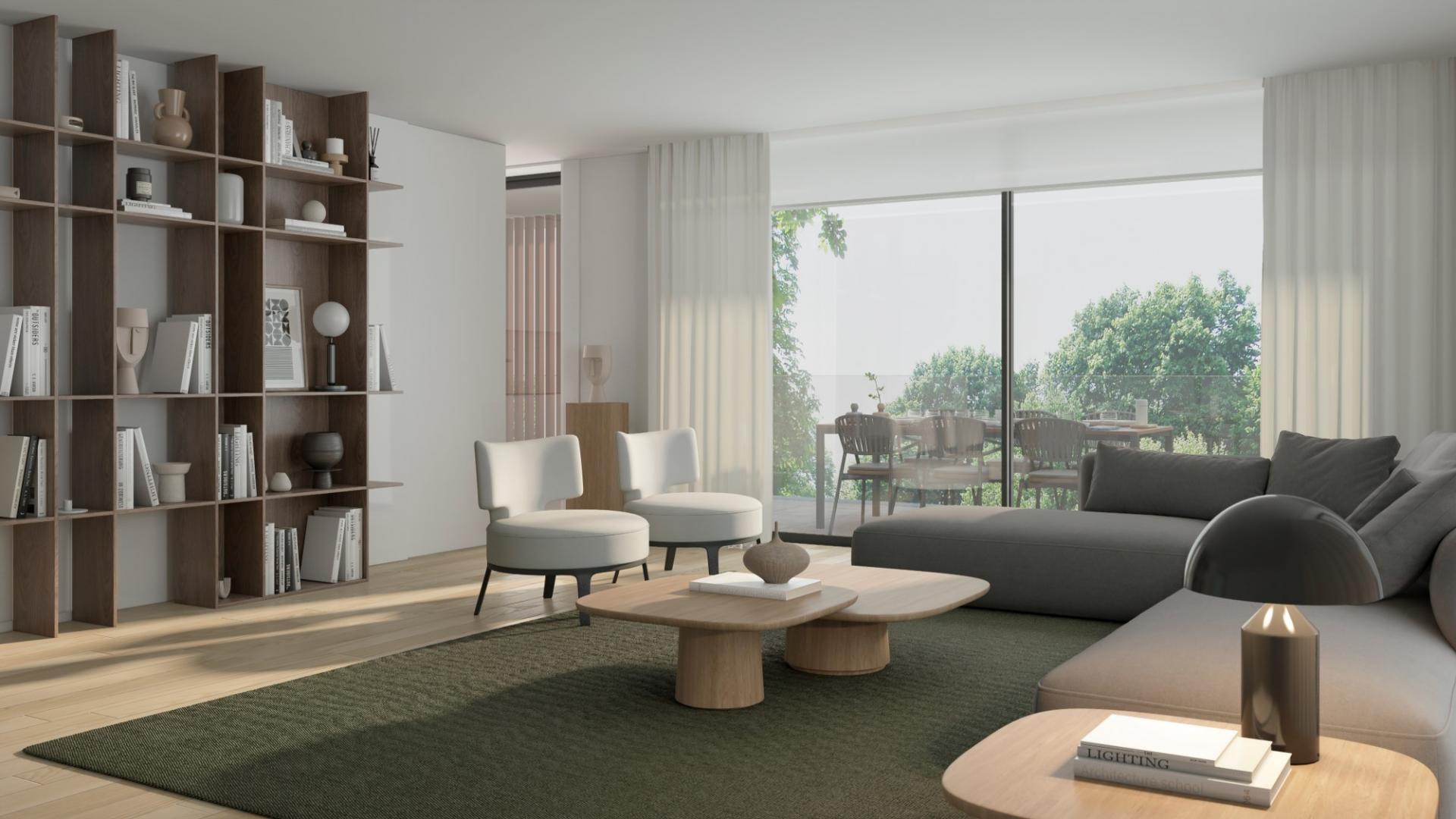 3-bedroom apartment with sea view in Canidelo.