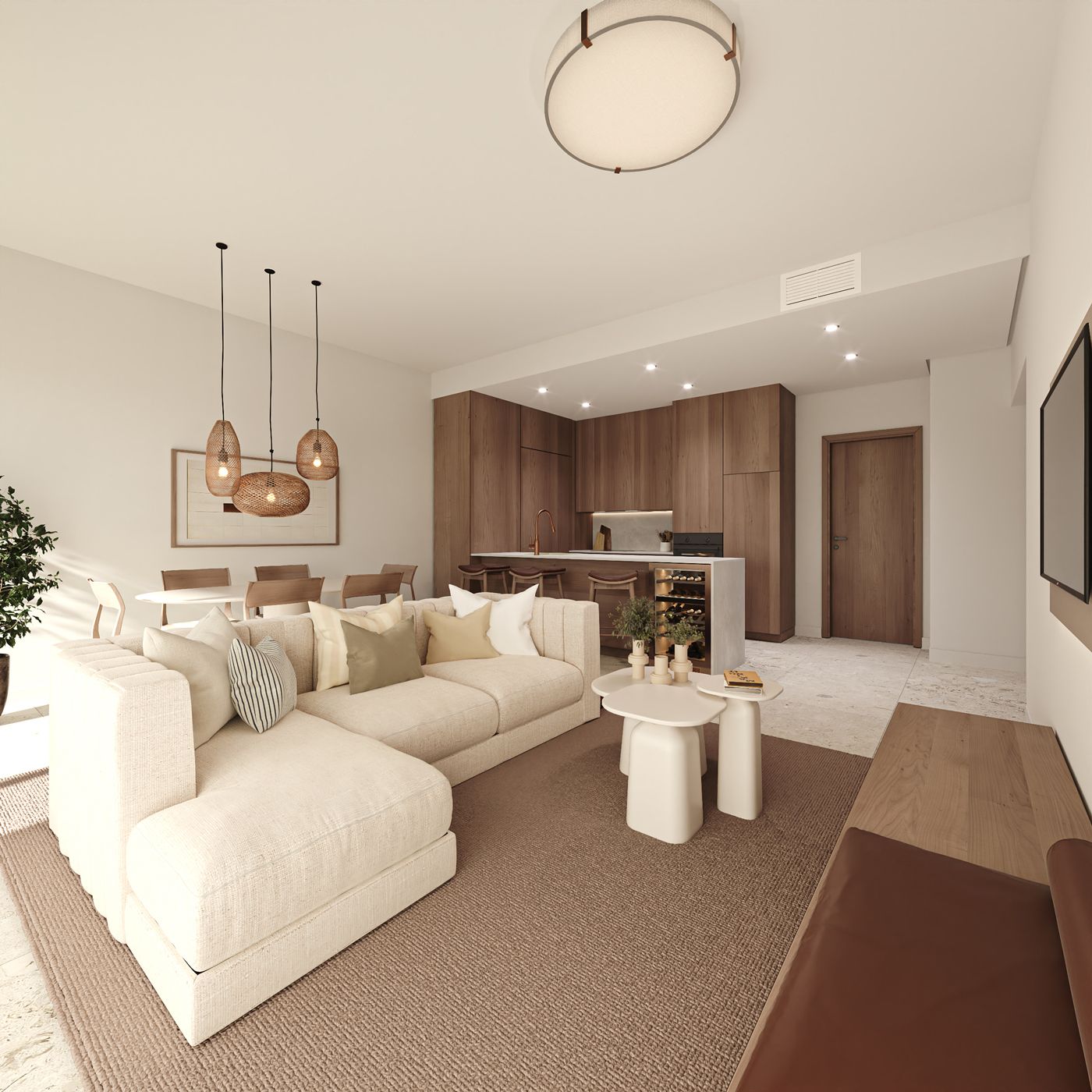 Apartment B21 - T1 - Apartment block CARVOURT
